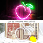 Peach 5V USB LED Neon Sign - Budget Friendly