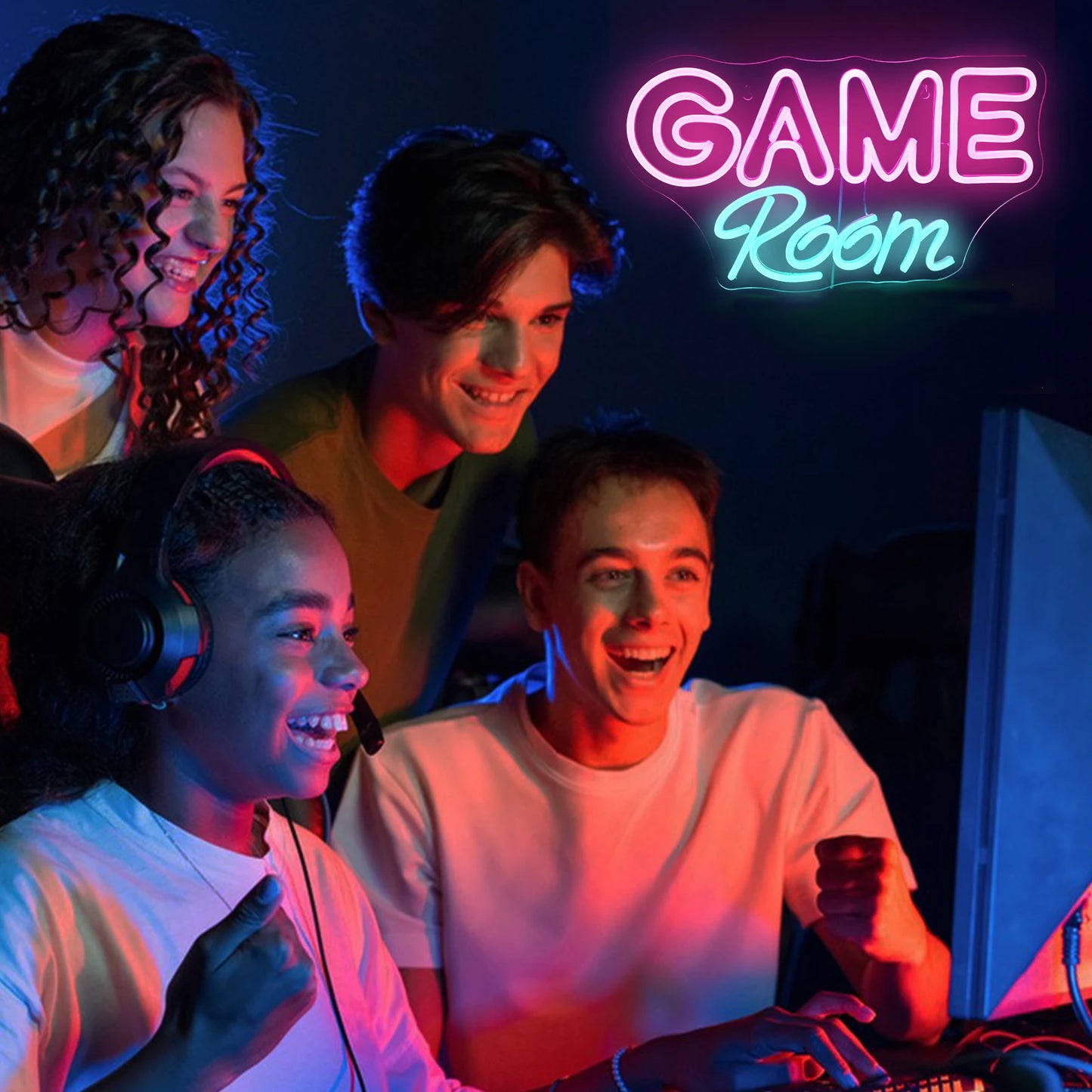 Game Room 5V Mini USB LED Neon Sign - Budget Friendly