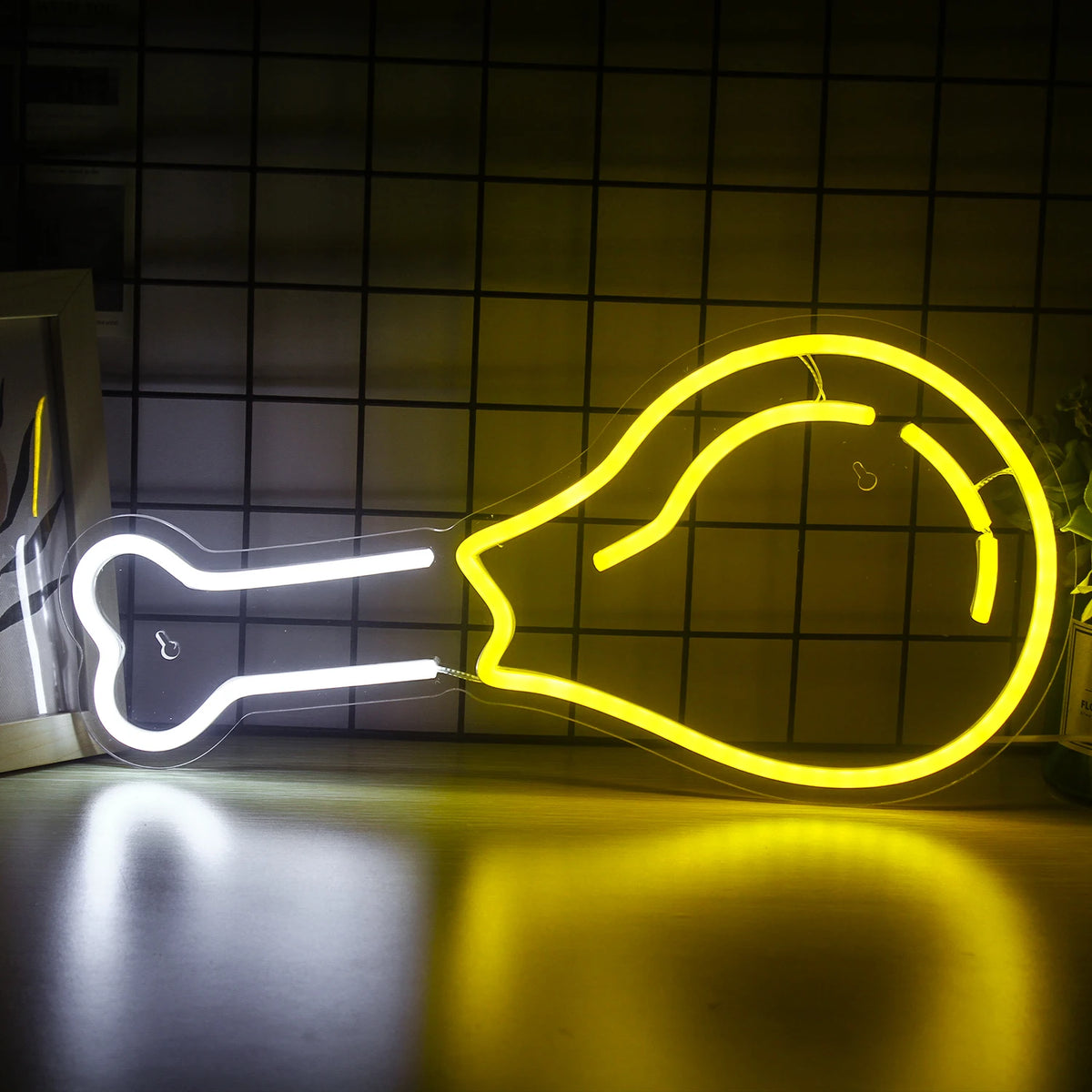 Hähnchenkeule – LED-Neonschild (5 V USB)