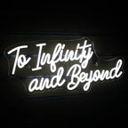 To Infinity and Beyond 5V USB LED Neon Sign - Budget Friendly