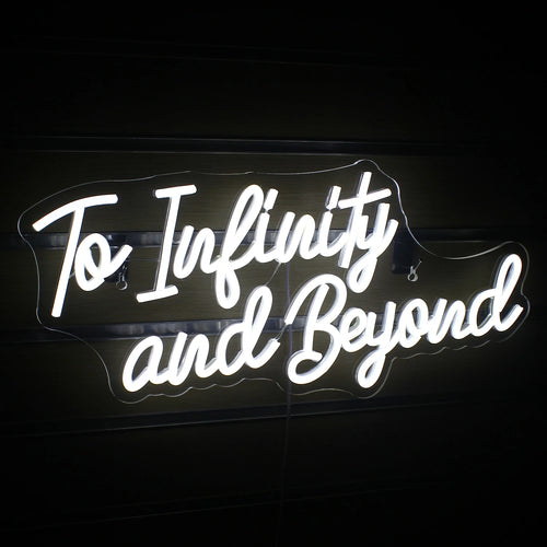 To Infinity and Beyond 5V USB LED Neon Sign - Budget Friendly