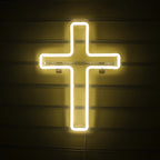 Cross 5V USB LED Neon Sign - Budget Friendly