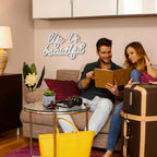 Life is Beautiful 5V USB LED Neon Sign - Budget Friendly