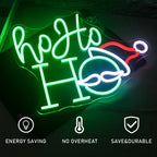 Ho Ho Ho Santa 5V USB LED Neon Sign - Budget Friendly