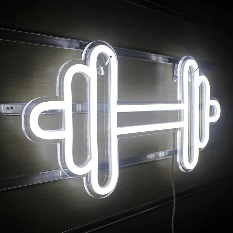 Langhantel – LED-Neonschild (5 V USB)