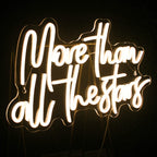 More Than All The Stars – LED-Neon-Schriftzug (5 V USB)