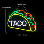TACO – Taco – LED-Leuchtschild (5 V USB)