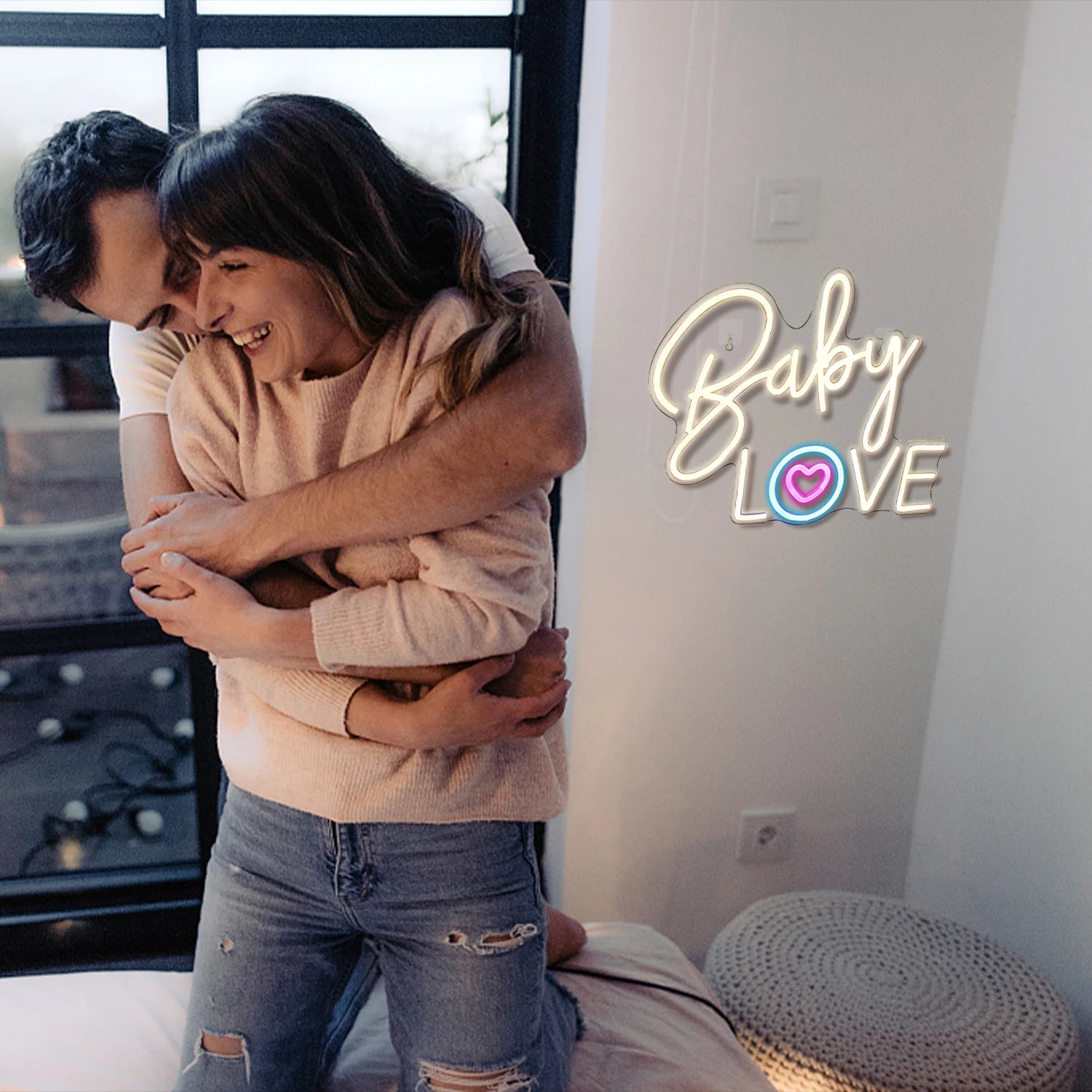 Baby Love 5V USB LED Leuchtschild - Preisgünstig