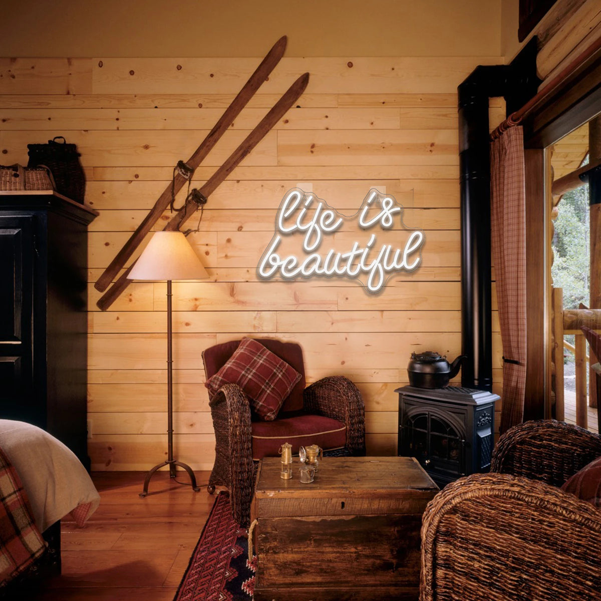 Life is Beautiful 5V USB LED Neon Sign - Budget Friendly