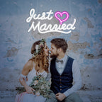 Just Married 5V USB LED Neon Sign - Budget Friendly