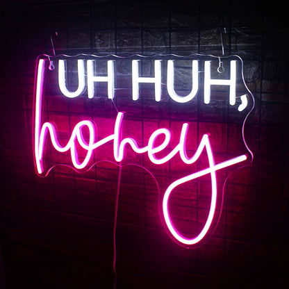 Uh Huh 5V Mini USB  LED Neon Sign - Budget Friendly