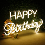 Happy Birthday – LED-Neon-Schriftzug (5 V USB)