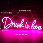 Drunk In Love – LED-Neon-Schriftzug (5 V USB)