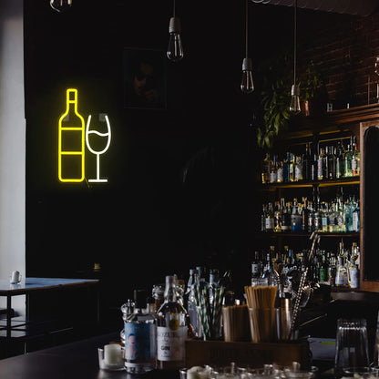 Champagner BAR 5V USB LED Leuchtschild - Preisgünstig