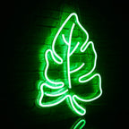 Grünes Blatt – LED-Neonschild (5 V USB)