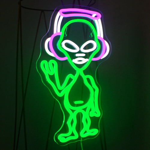 Alien Musik 5V USB LED Neon Schild - Preisgünstig