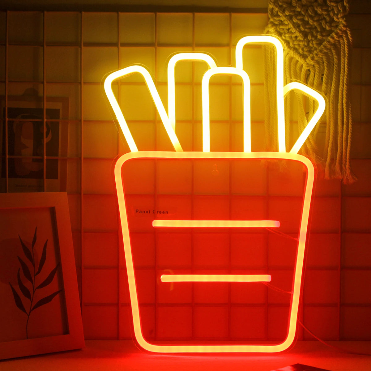 Hamburger – LED-Neonschild (5 V USB)