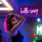 Hello Sexy – LED-Neon-Schriftzug (5 V USB)