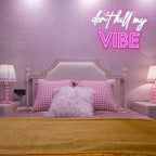 Don't Kill My Vibe – LED-Neon-Schriftzug (5 V USB)