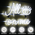 Alle Augen auf mich 5V USB LED Leuchtschild - Preiswert
