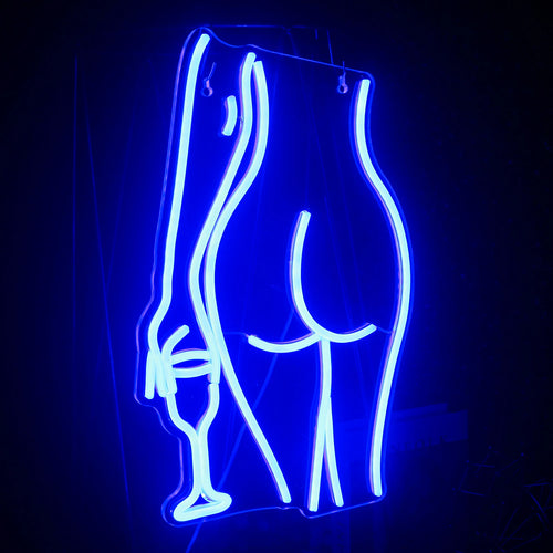 Frauensilhouette – LED-Neonschild (5 V USB)