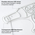 Laufende Bierflasche – LED-Leuchtschild (5 V USB)