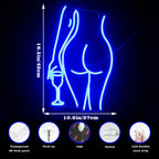 Frauensilhouette – LED-Neonschild (5 V USB)