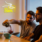 Beer – Bier beim Einschenken – LED-Leuchtschild (5 V USB)