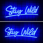 Stay Wild – LED-Neon-Schriftzug (5 V USB)
