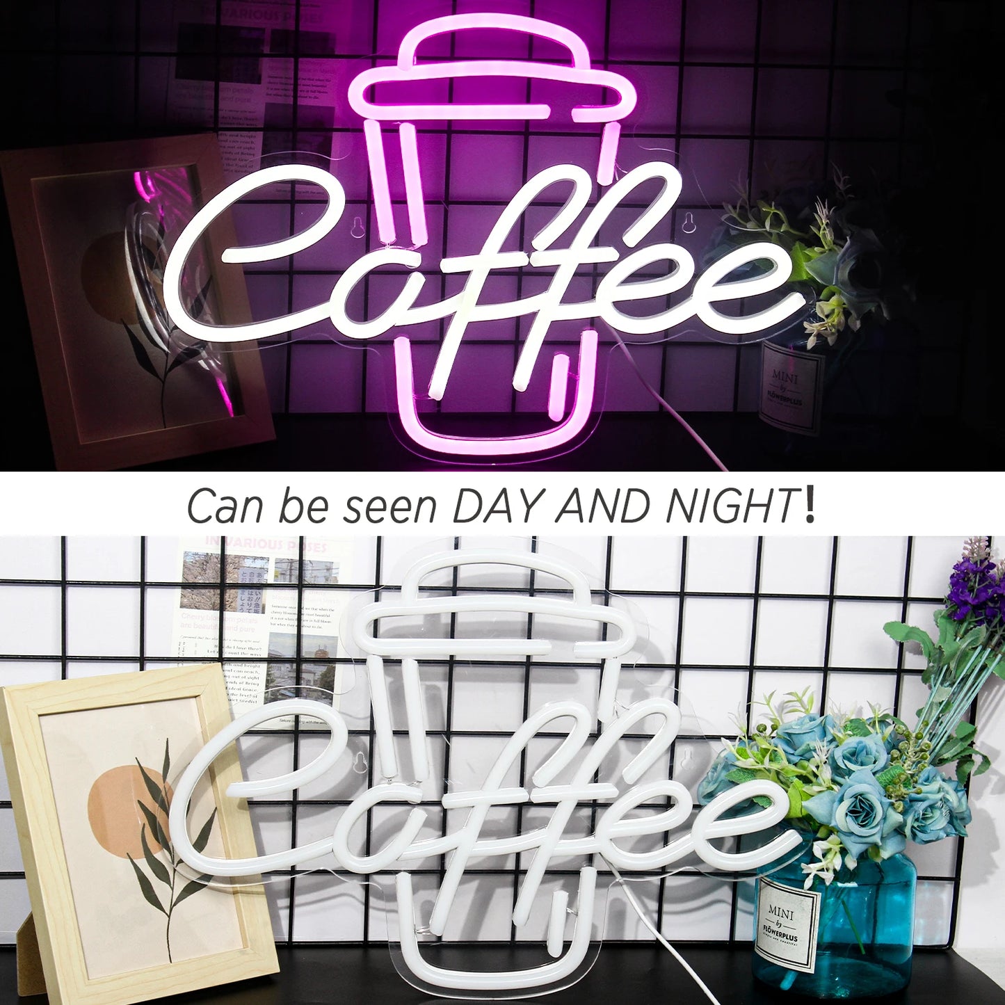 Coffee 5V Mini USB LED Neon Sign - Budget Friendly