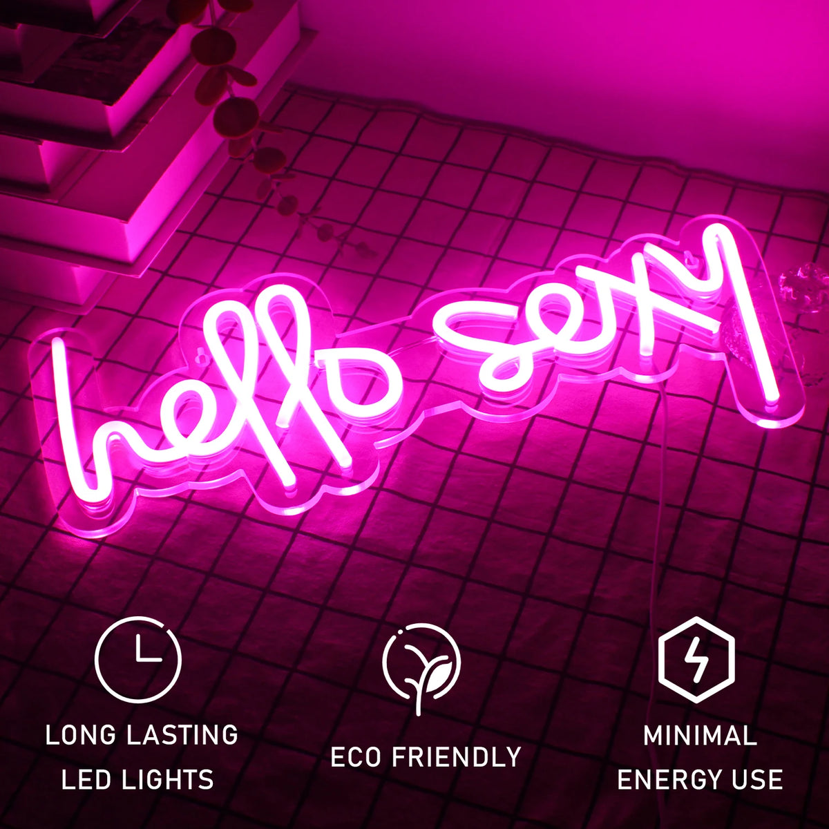 Hello Sexy – LED-Neon-Schriftzug (5 V USB)