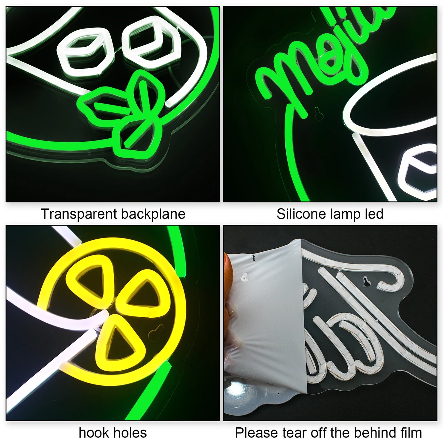 Mojito 5V Mini USB LED Neon Sign - Budget Friendly