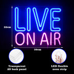 Live On Air 5V USB LED Neon Sign - Budget Friendly
