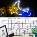 Mond und Stern – LED-Neonschild (5 V USB)