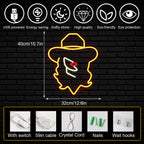 Cowgirlhüte – LED-Neonschild (5 V USB)