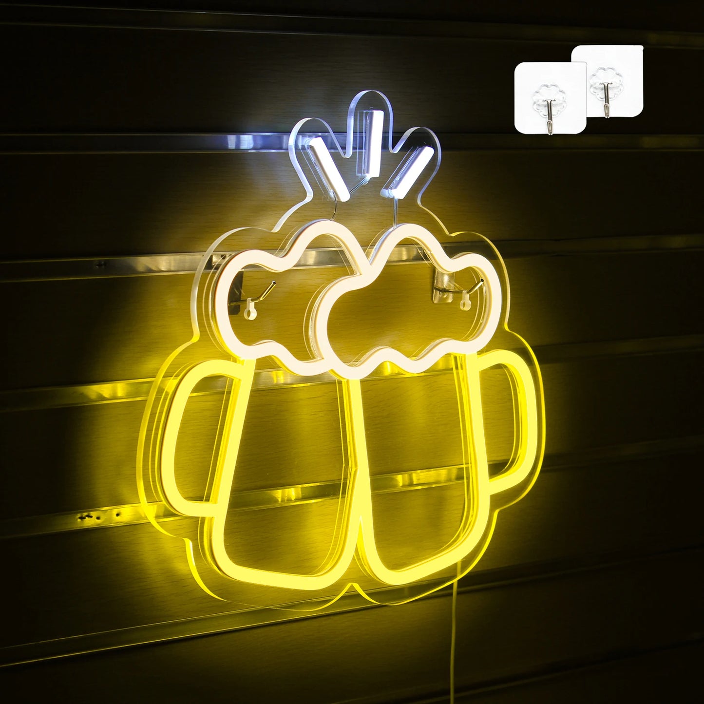 Beer Shaped 5V Mini USB  LED Neon Sign - Budget Friendly