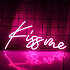 Kiss Me – LED-Neon-Schriftzug (5 V USB)