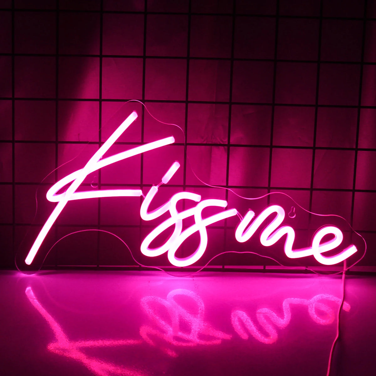 Kiss Me – LED-Neon-Schriftzug (5 V USB)