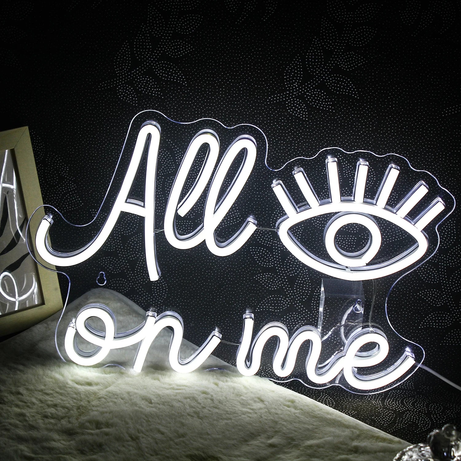 Alle Augen auf mich 5V USB LED Leuchtschild - Preiswert