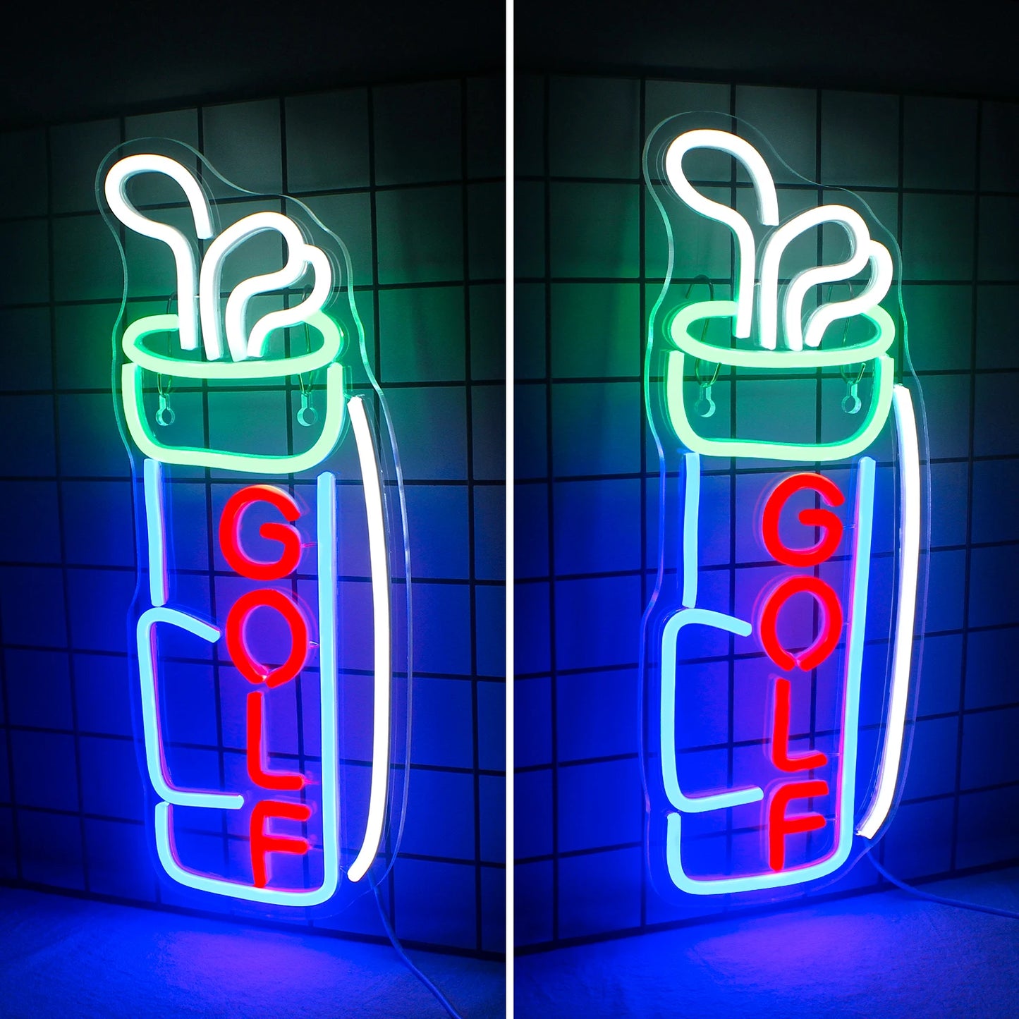 Golf 5V Mini USB LED Neon Sign - Budget Friendly