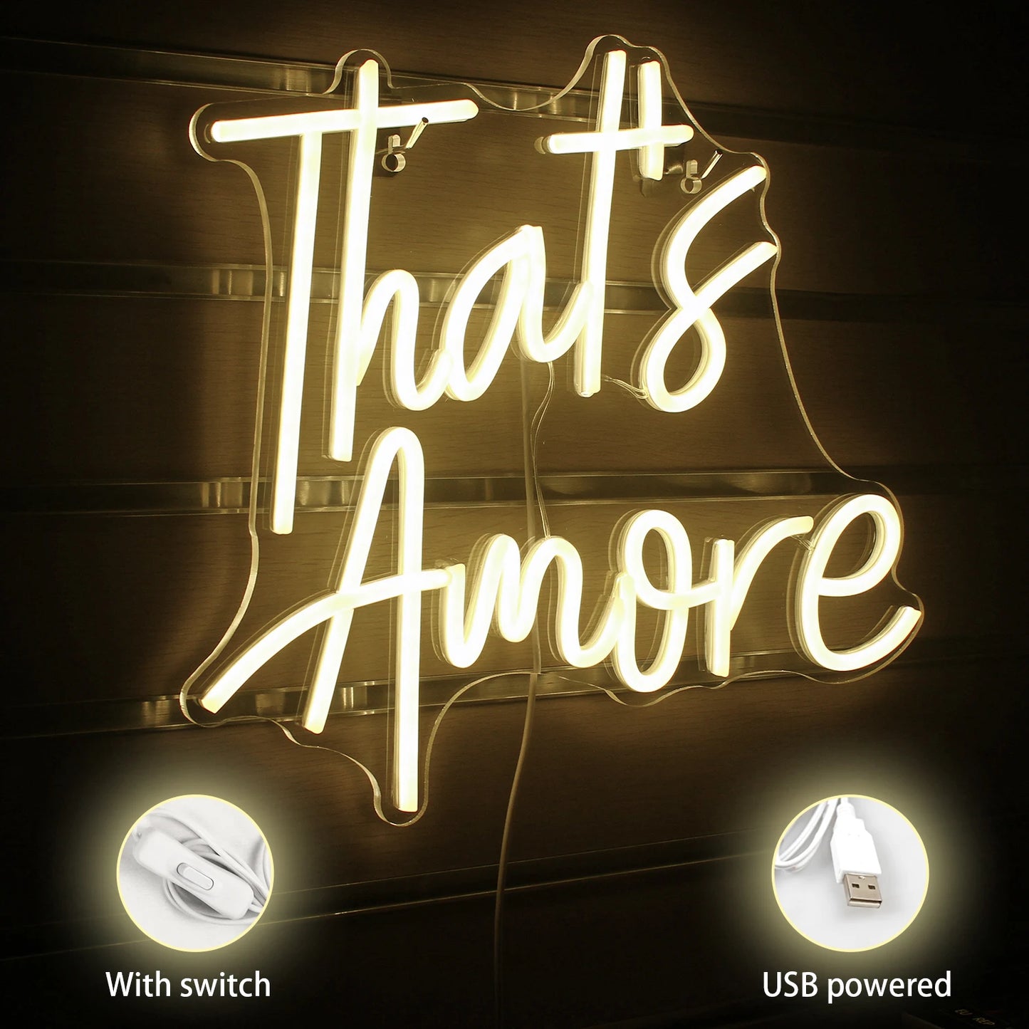 The Amore 5V Mini USB LED Neon Sign - Budget Friendly