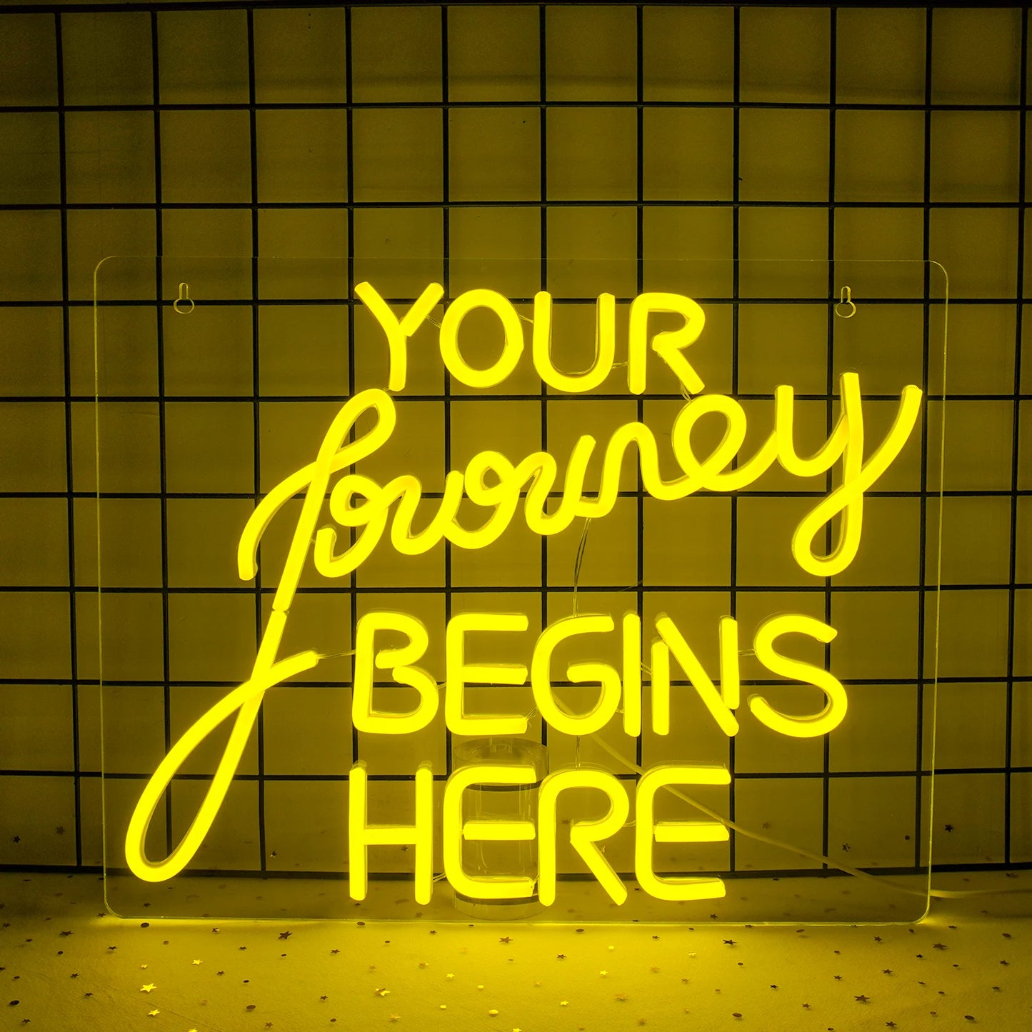 Journey Begin 5V Mini USB LED Neon Sign - Budget Friendly