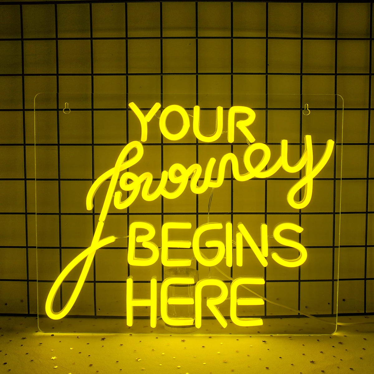 Your Journey Begins Here 5V USB LED Neon Sign - Budget Friendly