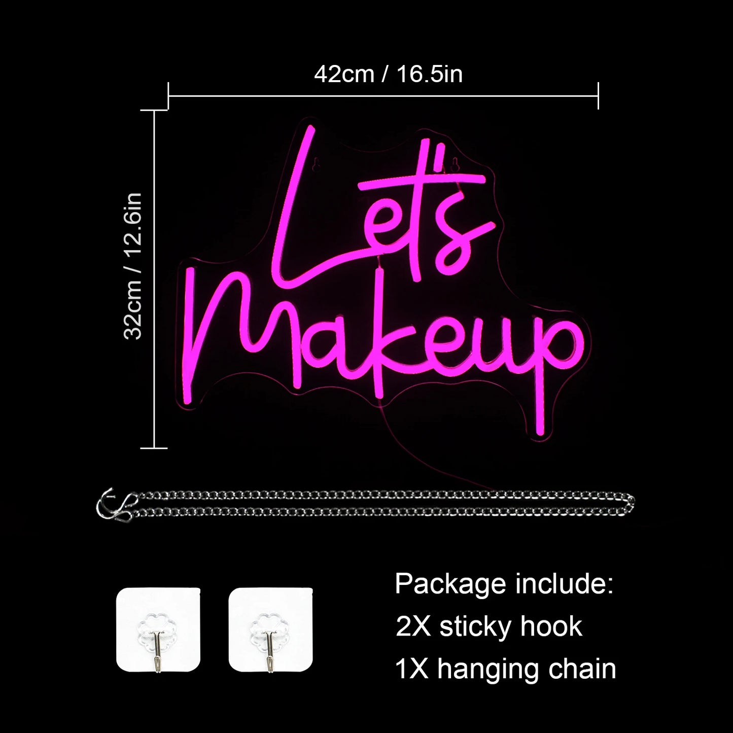 Let's Makeup 5V Mini USB LED Neon Sign - Budget Friendly