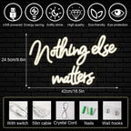 Nothing Else Matters 5V USB LED Neon Sign - Budget Friendly