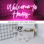 Welcome to Hades – LED-Neon-Schriftzug (5 V USB)