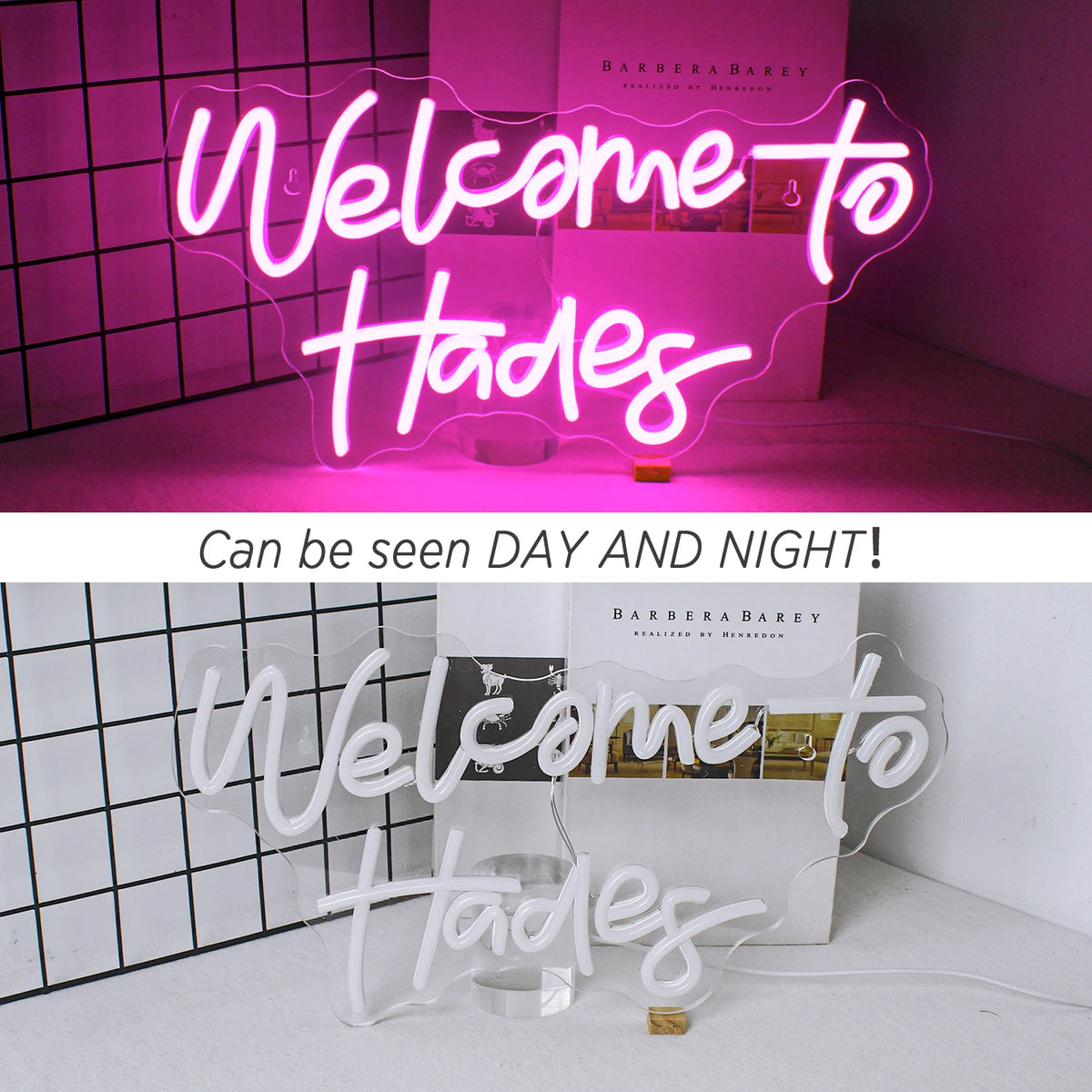 Welcome to Hades – LED-Neon-Schriftzug (5 V USB)