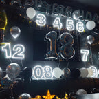 Geburtstagszahlen 0–9 – LED-Neonschild (5 V USB)