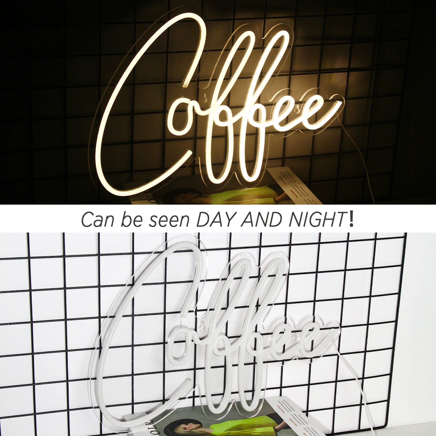 Coffee 5V Mini USB LED Neon Sign - Budget Friendly