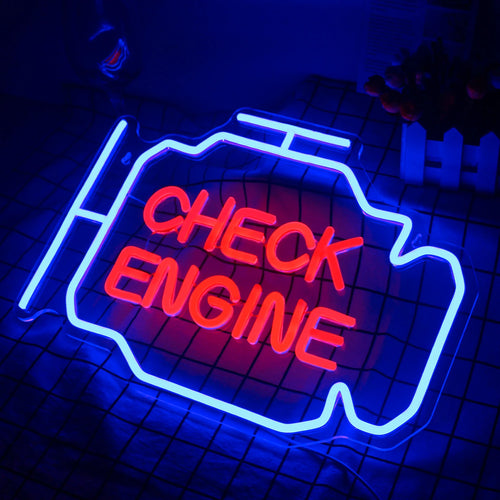 Check Engine – LED-Neonschild (5 V USB)